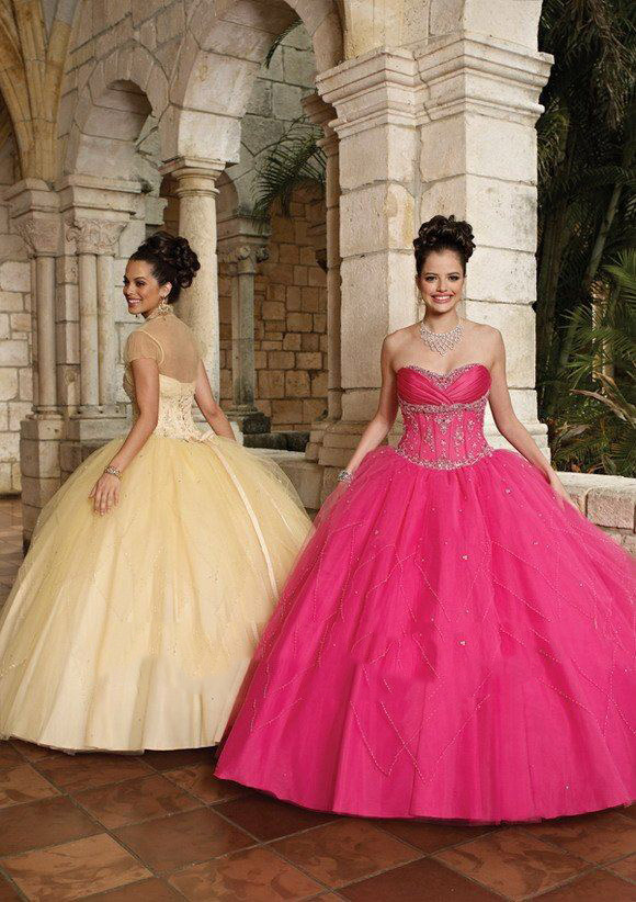 Organza Sweetheart Neckline Beading Princess Quinceanera Dresses