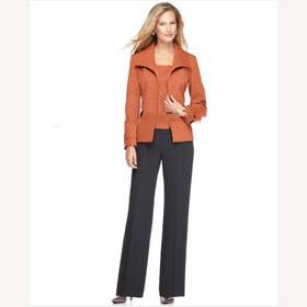100% Cotton Pants Anti-Shrink Women Formal Suits