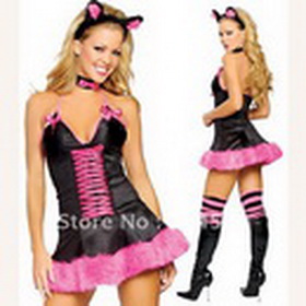 Sexy Lingerie Adult Cat Costume