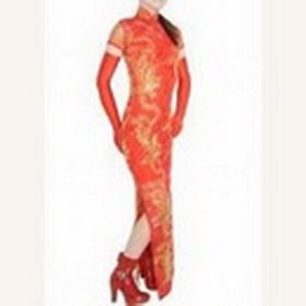 Sexy Cheong-Sam Lycra Catsuit