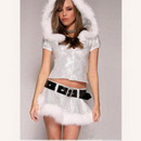 Fancy Dresses Silver Sexy Christmas Costume