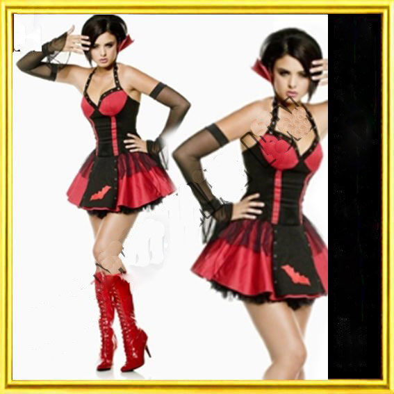 Cute Vampire Halloween Spandex Costumes