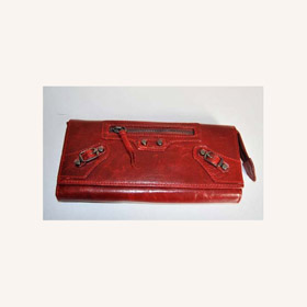 Red Genuine Leather Fashion Durable Women's Wallets