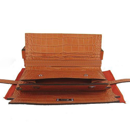 Soft Leather Orange Women's Wallets