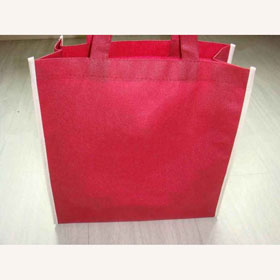 Non-woven Handled Red Shopping Bags