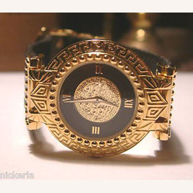 Titanium Auto Date Perpetual Calendar Yellow Gold Wristwatches