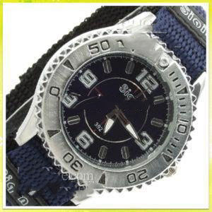 Blue+black Men Quarz Wristwatch