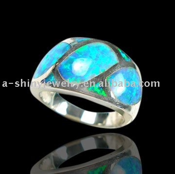 925 Sterling Silver Opal Ring
