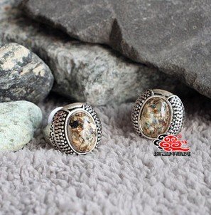Ethnic Style Tibetan Silver & Turquoise Ring