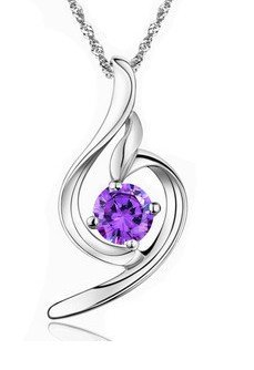 Elegent Amethyst Pendant Necklace