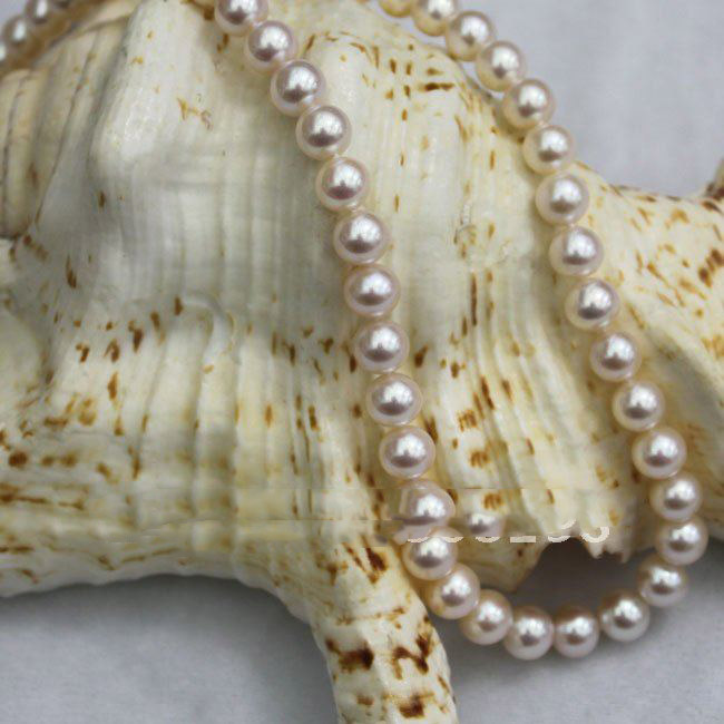 Fashion 8mm White Classic Pearl Necklace