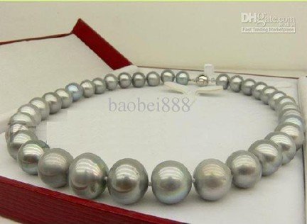 18" Sea Peral Necklace Silver Jewelry