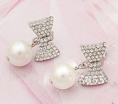 All Diamond Fine Cute Star Pearl Silver Jewelry