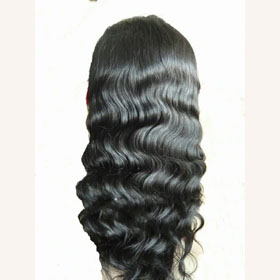 18 Inch Body Wave Black Lace Front Wig
