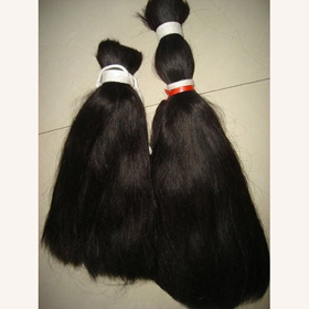 Human Hair Double Drawn Straight Natural Color 10"-20" Hair Bulk