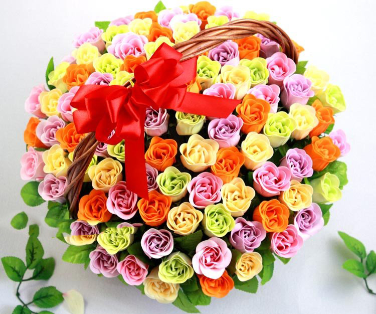 SPA Aromatic Skincare Raw Materials Rose Soap Flower