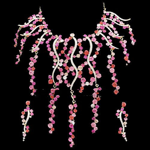 Rhinestone Zinc Alloy Elegent Bridal Jewelry Sets