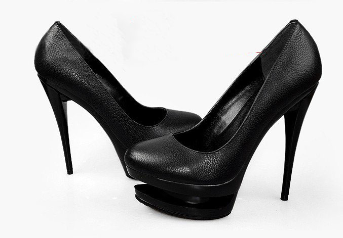 Genuine Leather Closed Toe Super High-heeled Luxury Platform Wedding Shoes