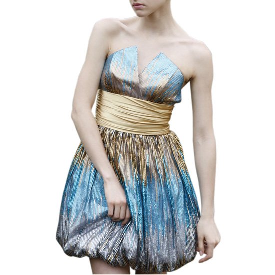 Shining Silk Mini V Neck Sleeveless Cocktail Dresses
