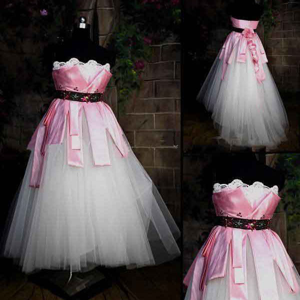 Princess Sleeveless Custom Made Zipper Taffeta Cocktail Dresses