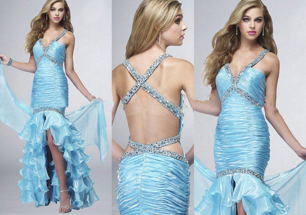 Charming Organza Beaded Prom Dress