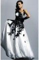 Taffeta One-shoulder Elegant Floor Length A line Prom Dresses