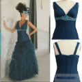 Gorgeous Empress Sleeveless V Neck Beading Prom Dresses