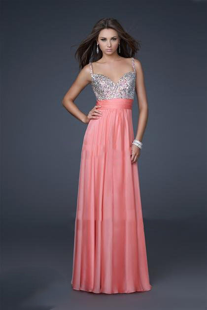 Sexy Spaghetti Strap Chiffon Ruched Sleeveless Ankle-length Prom Dress