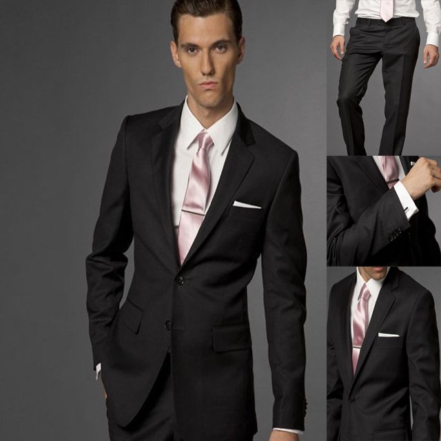 One Button Sides-vented Wool Anti-Shrink Men Suit