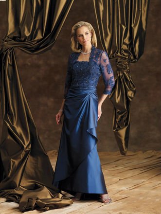 Elegant Stunning Applique Mother of The Bride Dress