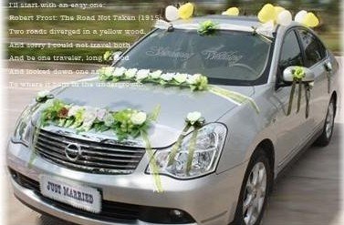 Decoration Wedding Flower for Wedding Limousine