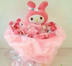 Pink Cute Cat Lovely Wedding Bouquet