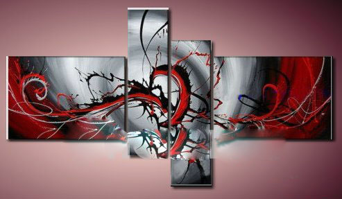100% Handmade Modern Abstract Canvas Art Oil Painting