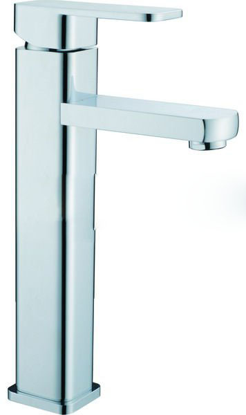 Chrome Plating Single Handle Polished Basin Faucet
