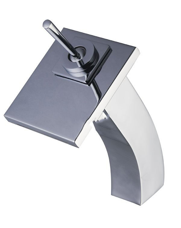 Luxury Brass Single Handle Contemporary Basin Faucet