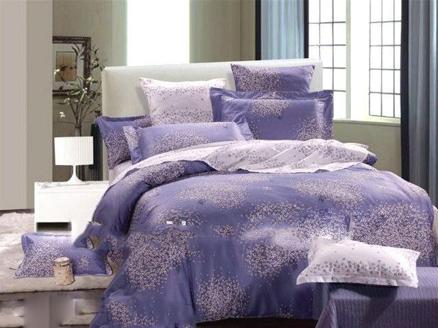 Printed Cotton Romantic Violet Bedding Set