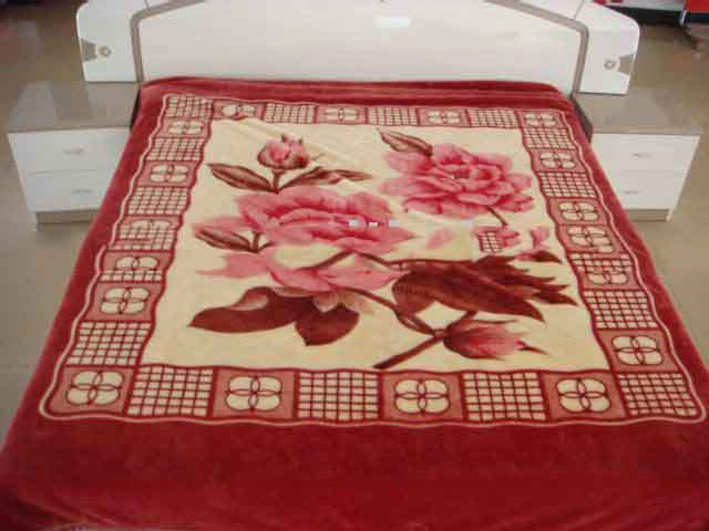 Printed Heated Red Throw Sleeping Blanket