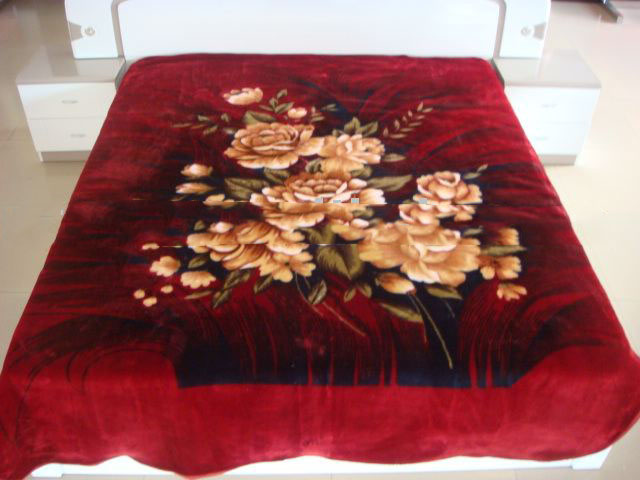 Woven Polyester Super Comfortable Throw Printed Sleeping Blanket