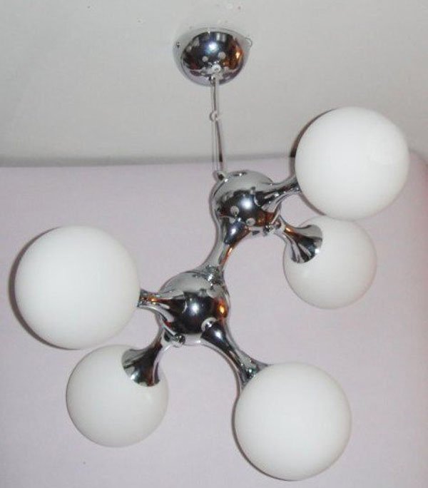 DNA Triple Metal+Glass Modern Lamp Chandelier