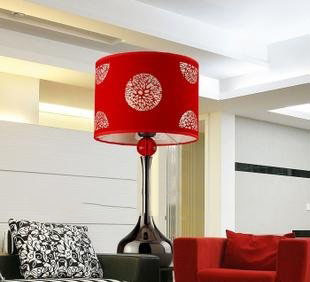 Metal+Fabric Energy Saving Modern Table Lamp