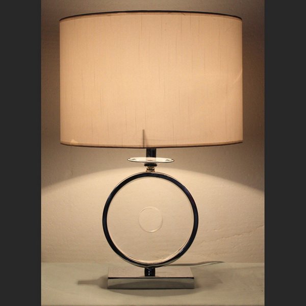 Fabric Steel W420* H700mm Crystal Table Lamp