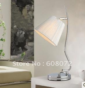 Metal+Fabric Energy Saving Modern Electric Table Lamp