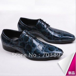Genuine Leather Striped Pattern Type Autumn Men's Oxford Shoes