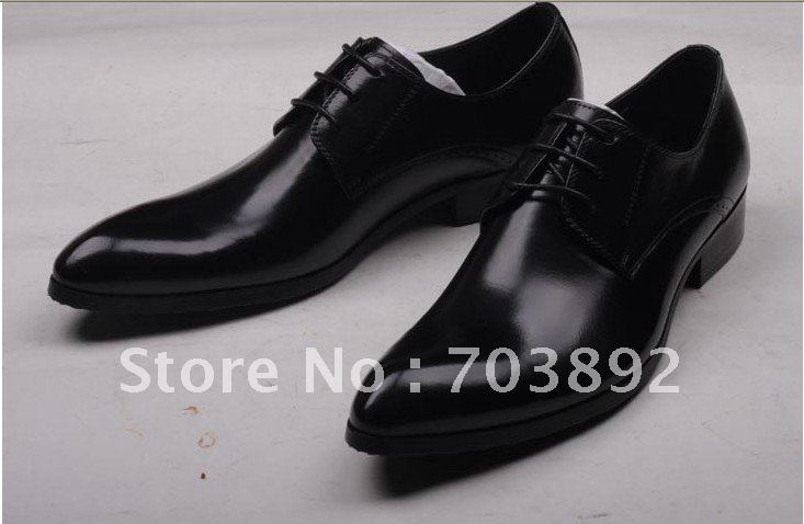 Europe Size38-44 Black Extra Narrow Men's Oxford Shoes