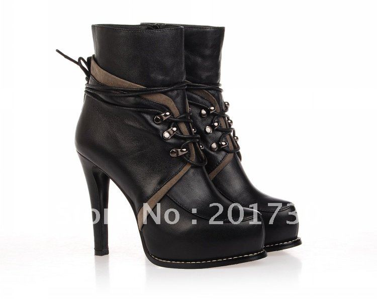 Blue Platfrom High Heel Ankle Women's Bridal Shoes