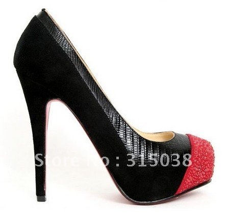 Waterproof Genuine Leather Women High-heeled Loafers