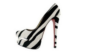 Round Toe Geometric High Heel Shoes