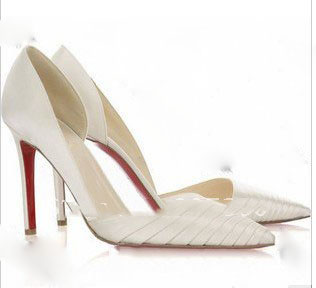 Genuine Leather Closed Toe Heels