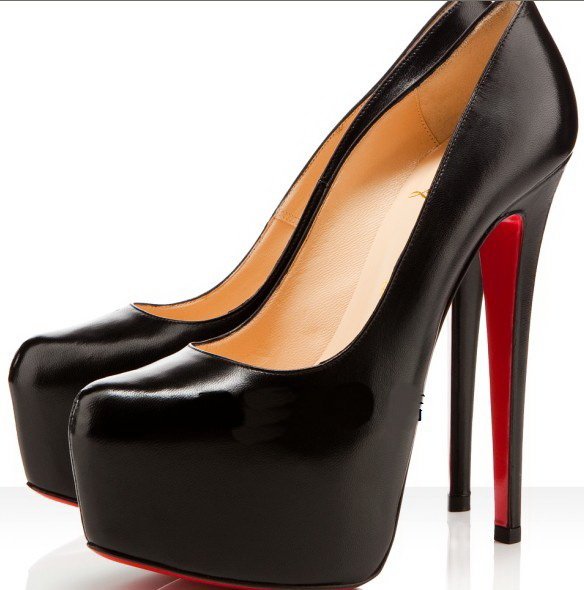 Colorful Crystal Round Toe Waterproof Pump