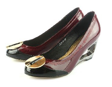 Leather Double Heels Durable Pumps
